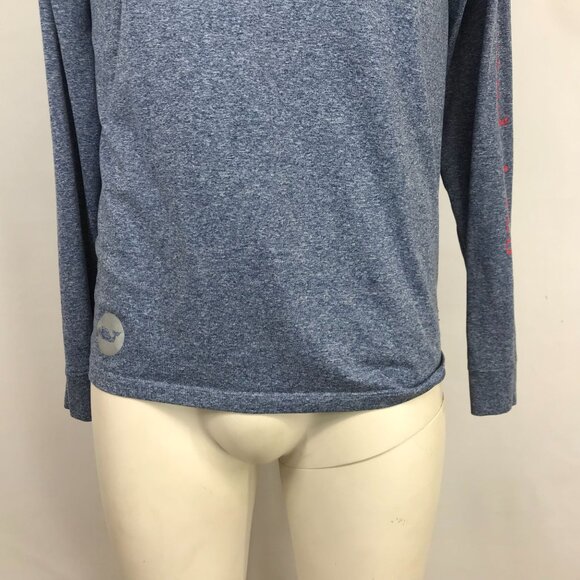 VINEYARD VINES - MEN'S XS -BLUE CREW NECK LONG SLEEVE PERFORMANCE T-SHIRT - Picture 4 of 7